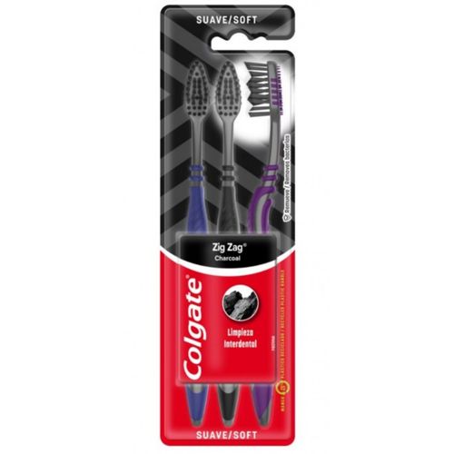Cepillo De Dientes Colgate Zig Zag Medio 3 Und