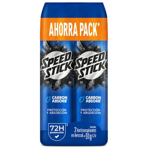 Desodorante Hombre Speed Stick Spray 2 Frascos X 91 Gr Colgate