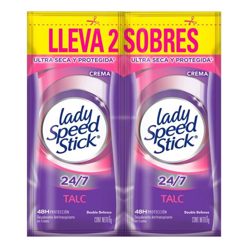 Desodorante Lady Duo Crema Caja X 18 Sobres + 2 Sobres Colgate