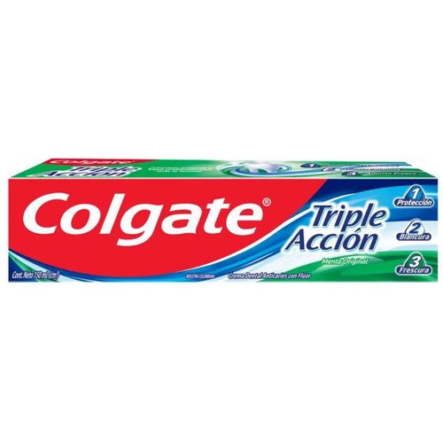Crema Dental Colgate Triple Acción Tubo X 150 Ml