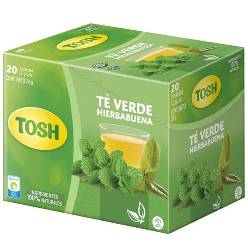 Té Tosh Verde Hierbabuena X 20 Sobres X 20 Unidades