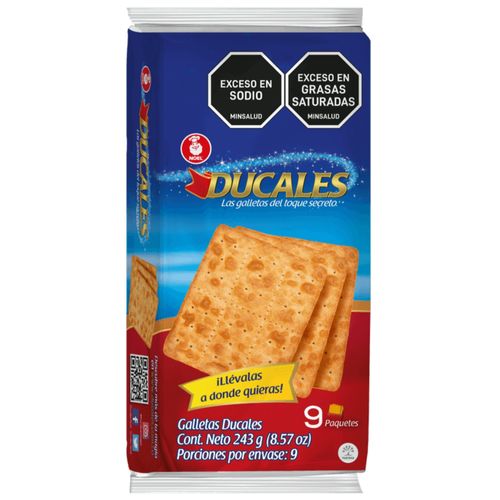 Galletas Ducales Bolsa X 9 Paquete X 3 Unidades Nutresa