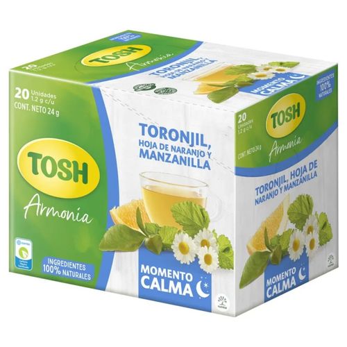 Aromática Tosh Momento Calma Bolsa X 20 Unidades Nutresa