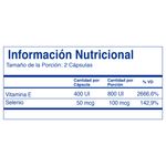 Vitamina Y Selenio Frasco X 30 Cápsulas Nutresa