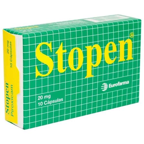 Stopen Piroxicam 20 Mg Caja X X10 Cápsulas Eurofarma