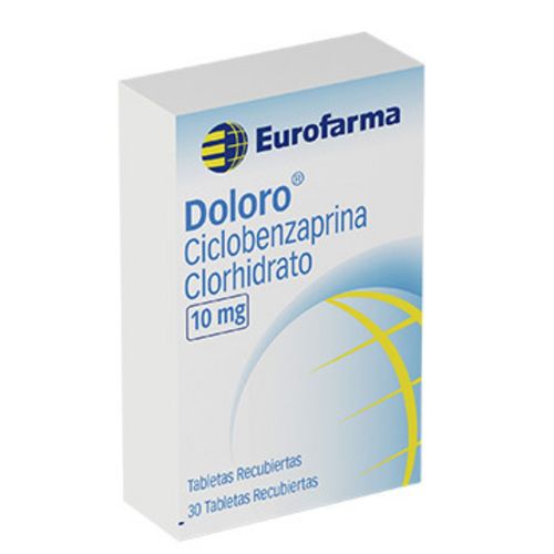 Doloro Ciclobenzaprina Clorhidrato 10 Mg Caja X 30 Tabletas Eurofarma