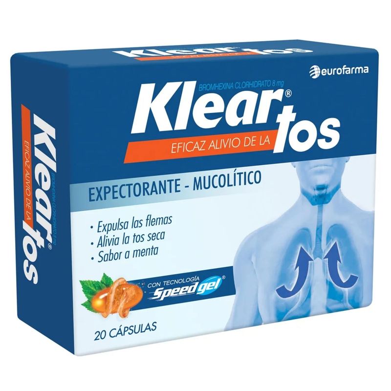 Klear Tos Cápsulas 20 Tratamiento Respiratorio