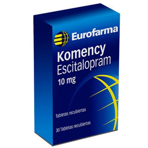 Komency Escitalopram 10 Mg Caja X 30 Tabletas Eurofarma