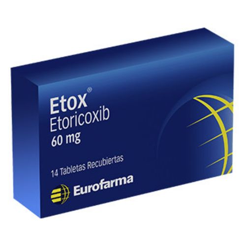 Etox Etoricoxib 60 Mg Caja X 14 Tabletas Eurofarma