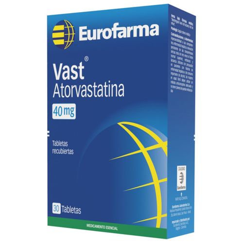 Vast Atorvastatina 40 Mg Caja X 30 Tabletas Eurofarma
