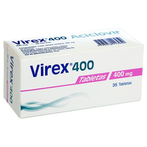 Virex Aciclovir 400 Mg Caja X 35 Tabletas Eurofarma