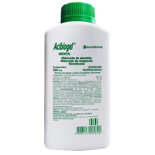 Aci-Biogel Menta Suspensión X 360 Ml