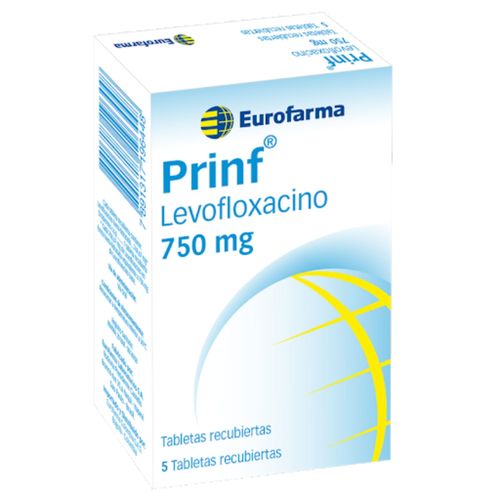 Prinf Levofloxacino 750 Mg Caja X 5 Tabletas Eurofarma