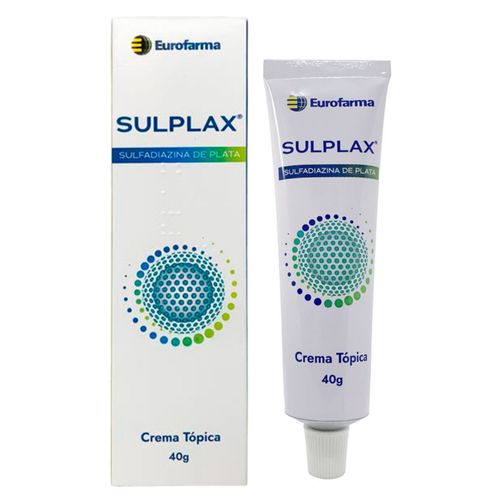 Sulplax Sulfadiazina De Plata 1% Tubo 40 Gr Crema Tópica Eurofarma