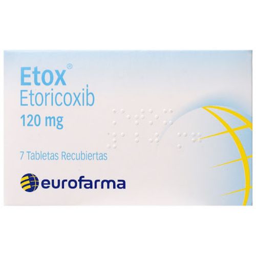 Etox Etoricoxib 120 Mg Caja X 7 Tabletas Eurofarma