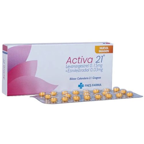Activa 21 Levonorgestrel 150Mg Etinilestradiol 30Mg Caja X 21 Grageas Bcn Medical