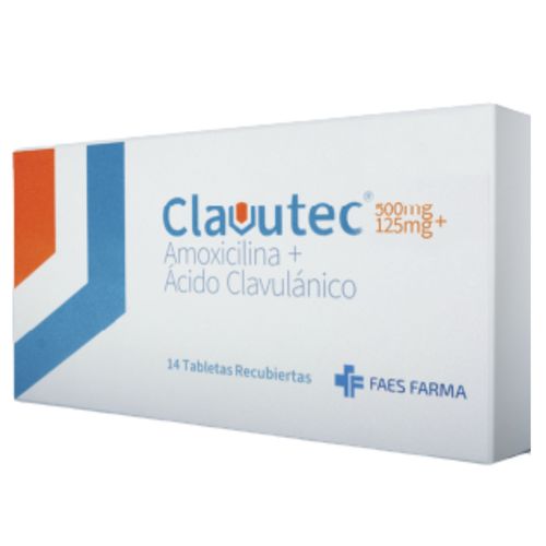 Clavutec Amoxicilina Clavulánico 500 Mg + 125 Mg Caja X 14 Tabletas Bcn Medical