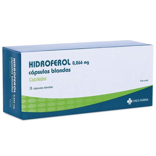 Hidroferol Calcifediol 0,266 Mg Caja X 3 Cápsulas Bcn Medical