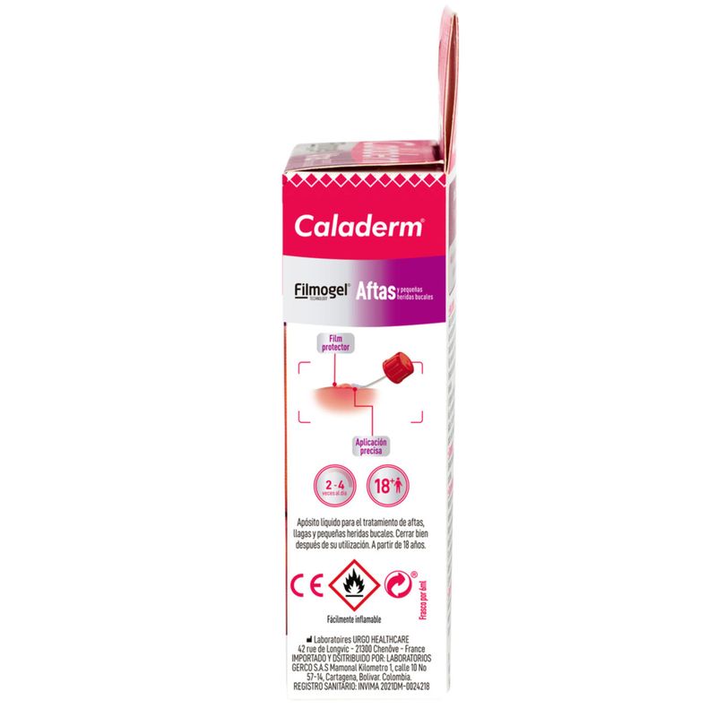 Caladerm Aftas Pequeñas Heridas Bucales 6 ml
