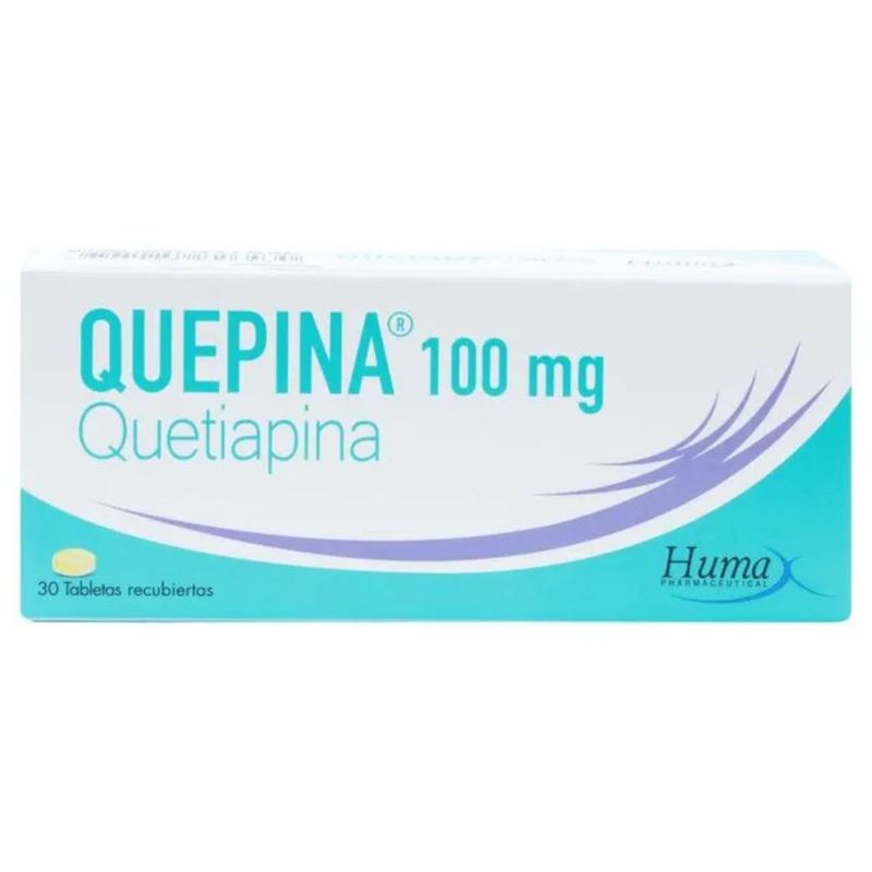 Quetiapina 100 Mg Caja X 30 Tabletas Humax