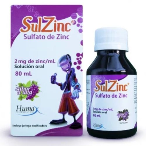 Sulzinc 2 Frasco X 120 Ml Solución Oral Humax