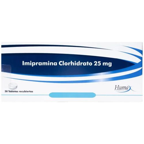 Imipramina 25 Mg Caja X 50 Tabletas Humax