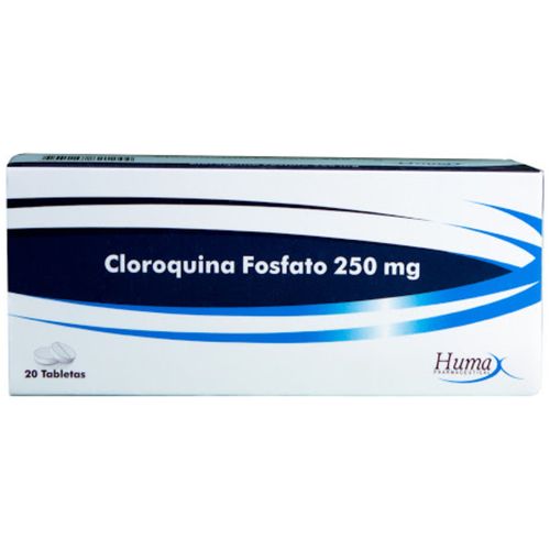 Cloroquina 250 Mg Caja X 20 Tabletas Humax