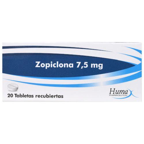 Zopiclona 7.5 Mg Caja X 20 Tabletas Humax