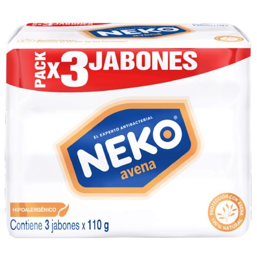 Jabón Neko Avena 3 Barras X 110 G Johnson