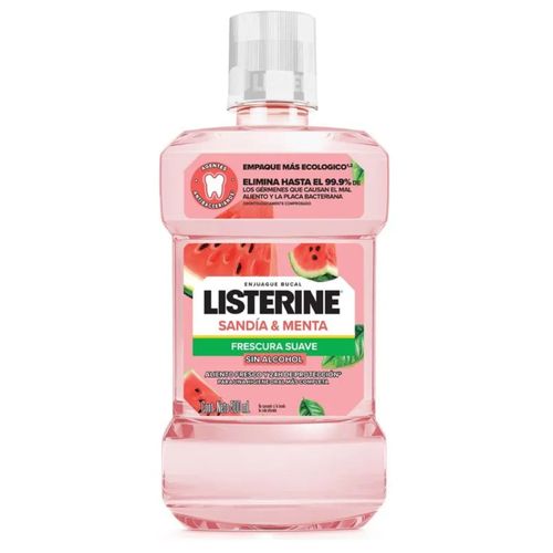 Enjuague Bucal Listerine Sandía Frescura Suave Frasco x 500 ml