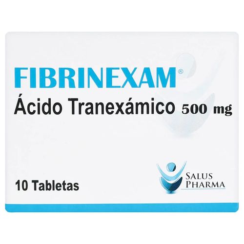 Fibrinexam Ácido Tranexamico 500 Mg Caja X 10 Tabletas Saluspharma