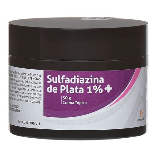 Sulfadiazina De Plata Pote X 30 Gr Memphis