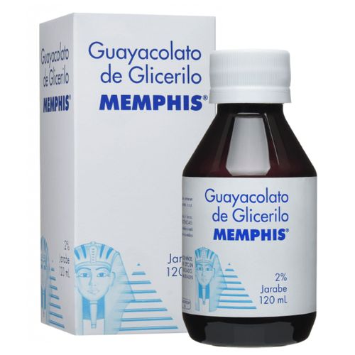 Guayacolato De Glicerilo Jarabe 0.02 Frasco X 120 Ml Memphis