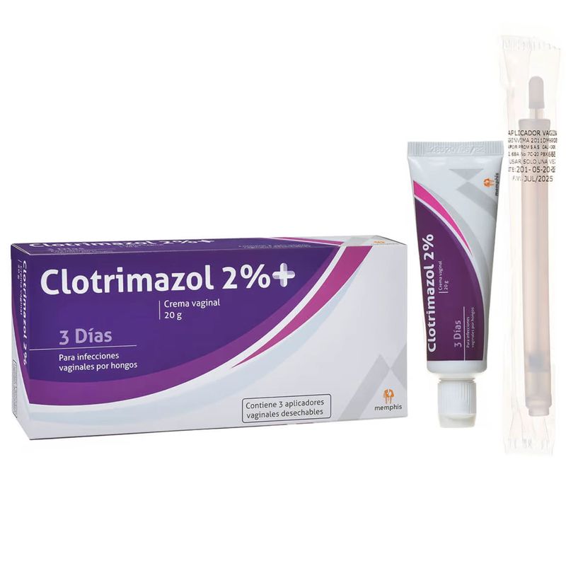 Clotrimazol Vaginal 2% Crema 20 g Oral