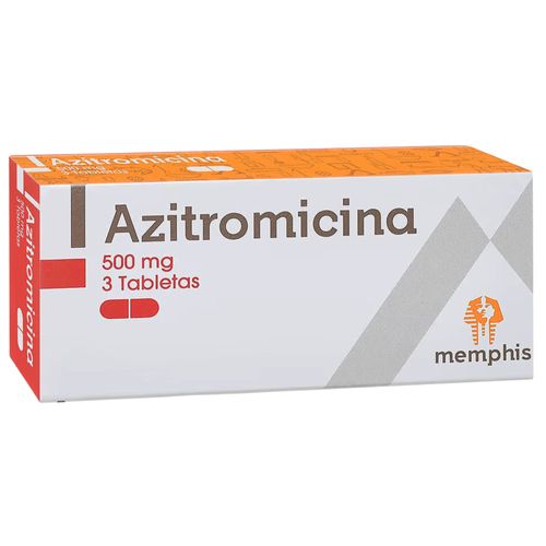 Azitromicina 500 Mg Caja X 3 Tabletas Memphis