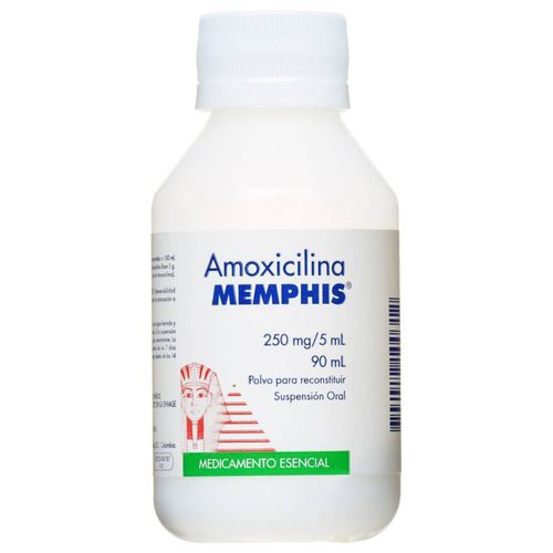 Amoxicilina 250 Mg/5 Ml Frasco X 90 Ml Suspensión Memphis