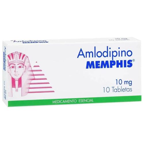 Amlodipino 10 Mg Caja X 10 Tabletas Memphis