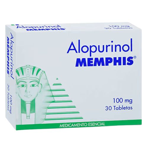 Alopurinol 100 Mg Caja X 30 Tabletas Memphis