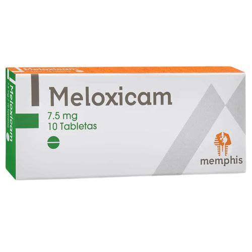 Meloxicam 7.5 Mg Caja X 10 Tabletas Memphis