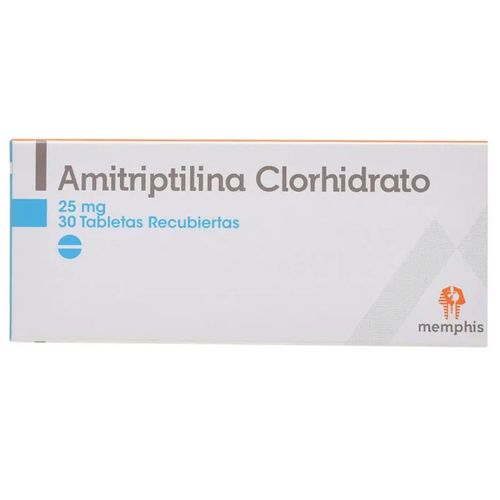 Amitriptilina 25 Mg Caja X 30 Tabletas Memphis
