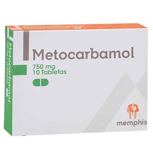 Metocarbamol 750 Mg Caja X 10 Tabletas Memphis