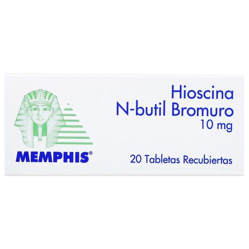 Hioscina Butilbrom 10 Mg Caja X 20 Tabletas Memphis
