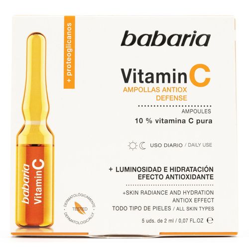 Ampollas Babaria Vitamina C 5 Und 2 Ml
