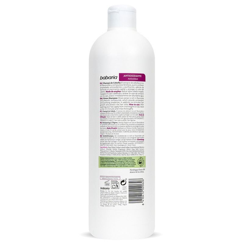 Shampoo Babaria Cebolla Frasco X 700 Ml