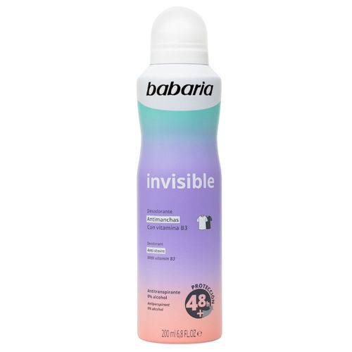 Desodorante Babaria Spray Invisible Frasco X 200 Ml