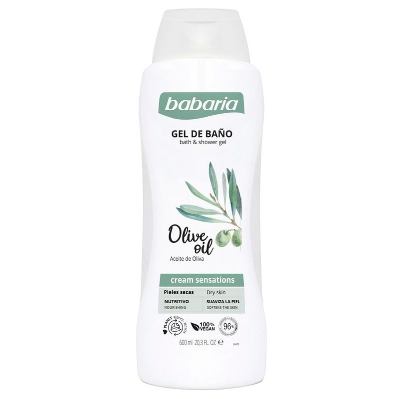 Gel Baño Babaria Aceite de Oliva 600 Ml