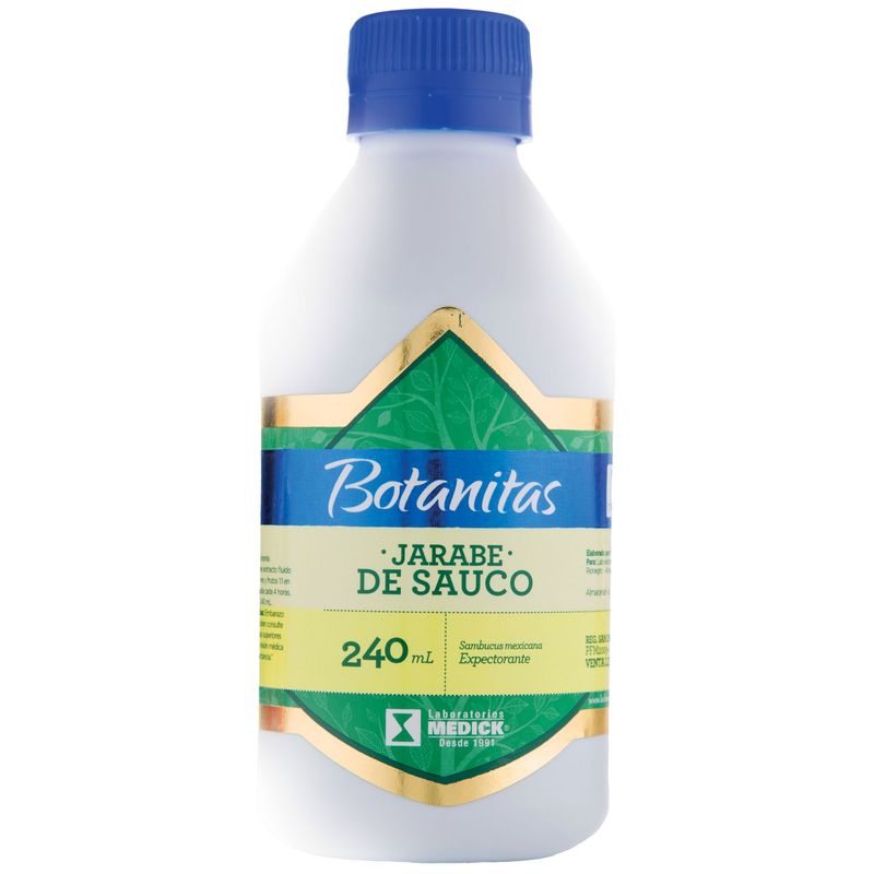 Sauco jarabe frasco x240 ml marca Medick