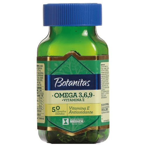 Omega 3-6-9 + Vitamina E En Frasco X 50 Cápsulas