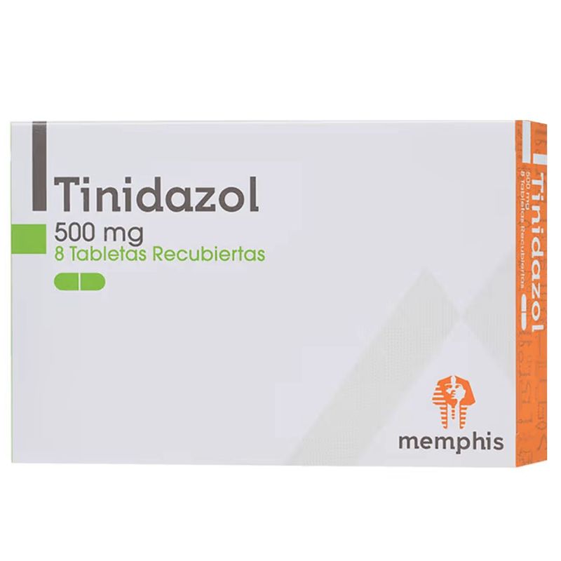Tinidazol 500 Mg Caja X 8 Tabletas Memphis