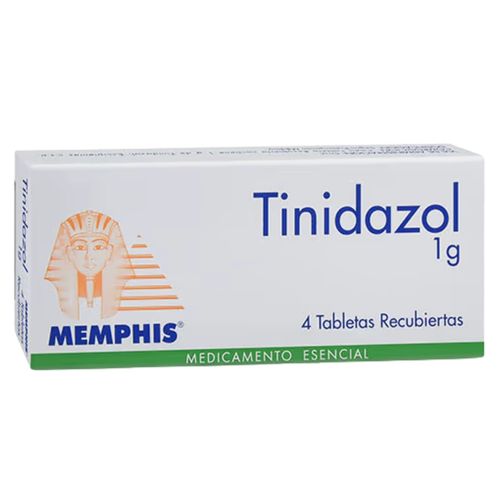 Tinidazol 1 G Caja X 4 Tabletas Memphis